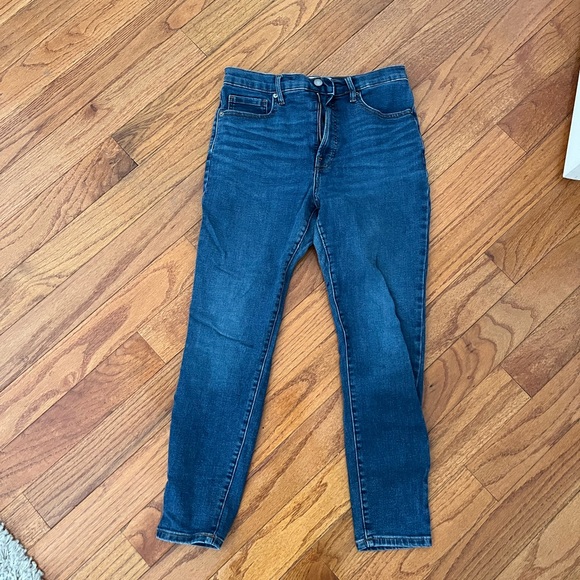 Everlane Ankle Blue Skinny Jeans - Picture 1 of 4